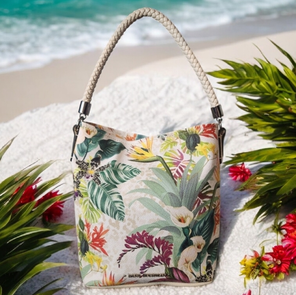 Dana Buchman Floral Print Hobo Bag - Picture 11 of 11
